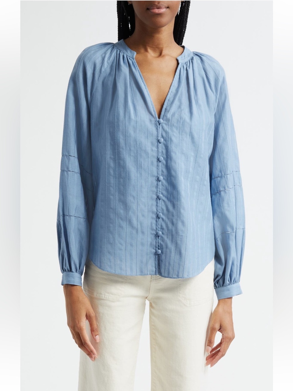 NEW Veronica Beard Ailani Top in Blue, Size 12